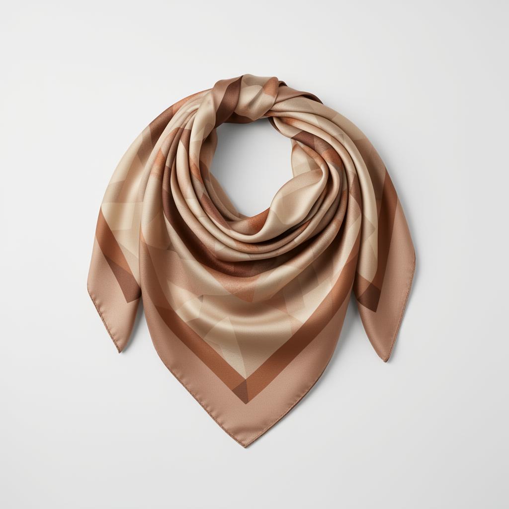 Geometric Silk Scarf